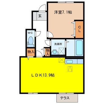 間取図 ﾌﾟﾚｼﾞｵ