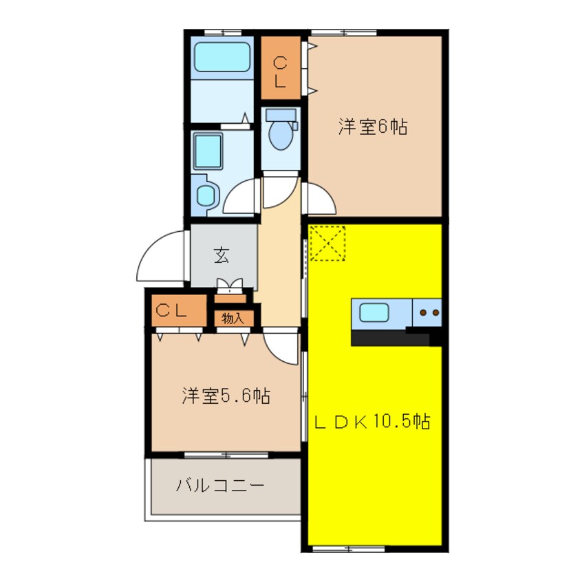 間取図 アスカＢ棟