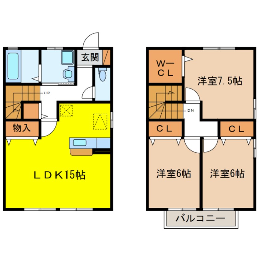 間取図 リビングタウン本郷