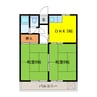 コーポアサノ 2DKの間取り