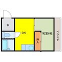 コーポアサノの間取図