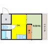 コーポアサノ 1Kの間取り
