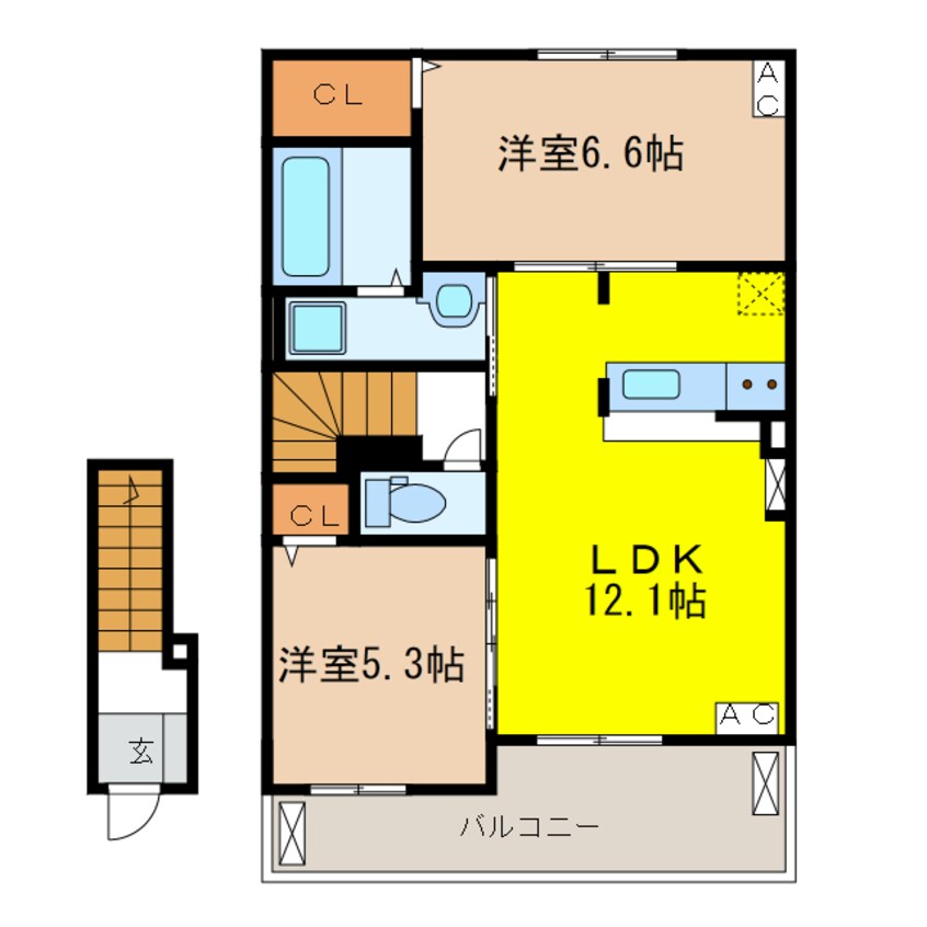 間取図 エフティヒア　