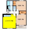 コアロードⅡ 2LDKの間取り