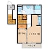 G－room飯柄 1LDKの間取り