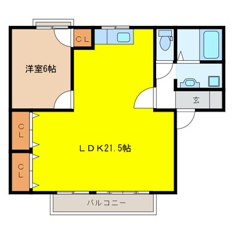 間取図 セジュール薬師寺