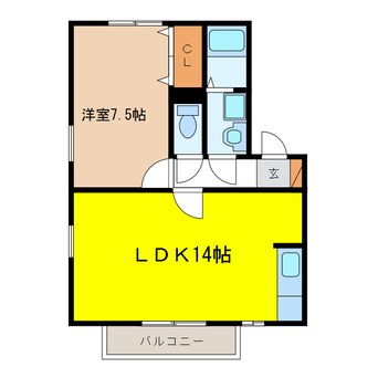 間取図 リヴェール岐南