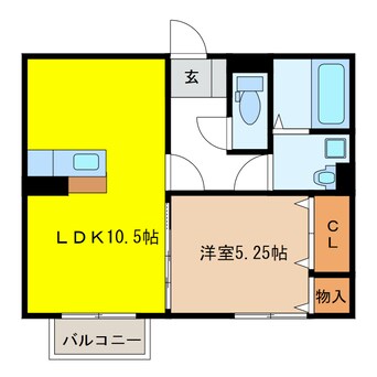 間取図 コートハウス岐陽Ⅱ