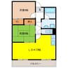 シャリテG.S 2LDKの間取り