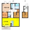 コアロードⅦ 1LDKの間取り