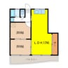 ラヴィエール笠松 2LDKの間取り