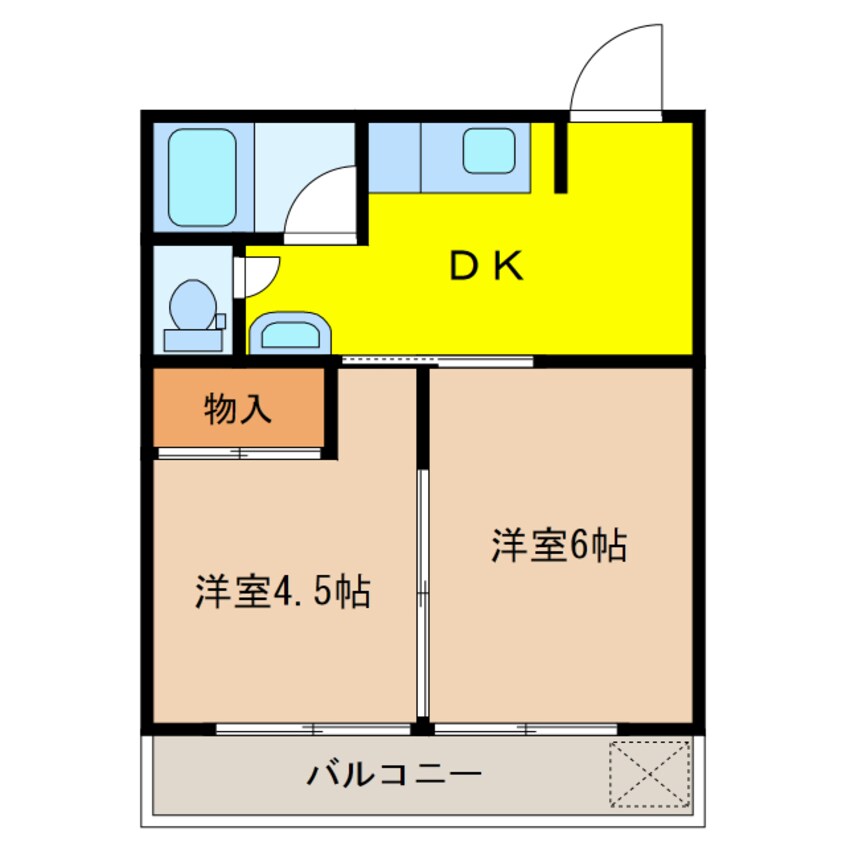 間取図 パストラルハイツ岐阜羽島