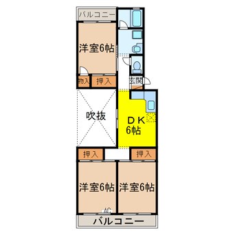 間取図 ヴィラナリー安八　C