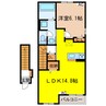 Lumiere Ⅱ 1LDKの間取り