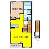 Lumiere Ⅱ 1LDKの間取り