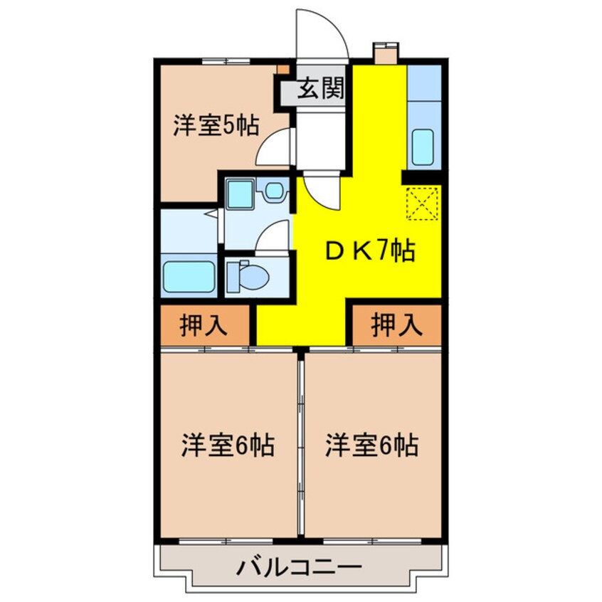 間取図 グリーンコーポアサノ