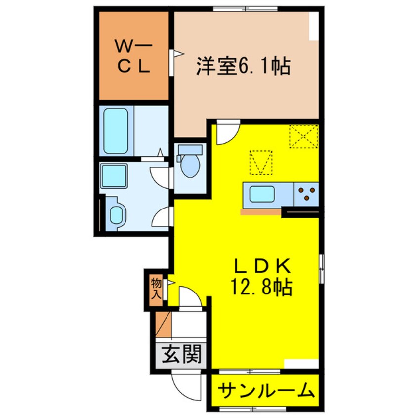 間取図 グランド　ロディーⅠ