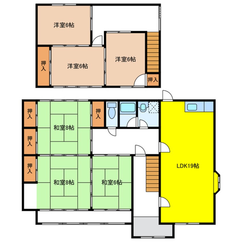 間取図 坂井田借家