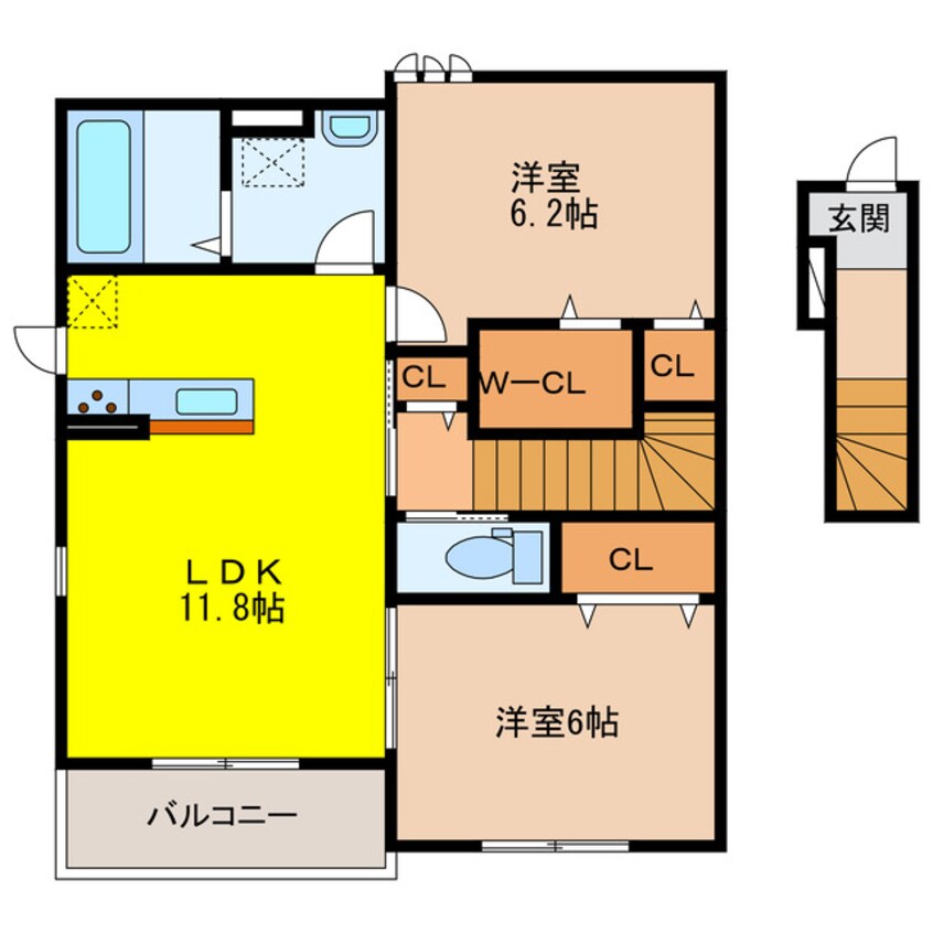 間取図 フォロ・ロマーノ　B