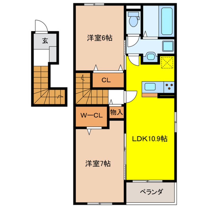 間取図 メゾン・クレメントA