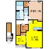 ロスペロスⅡ 1LDKの間取り