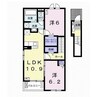 センシア七条　南 2LDKの間取り