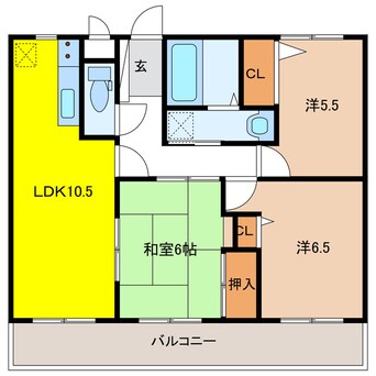 間取図 キャッスルハイツ岐阜羽島