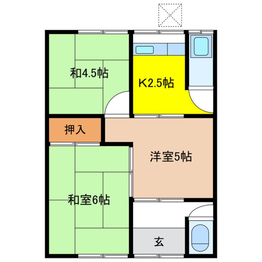 間取図 山岡貸家