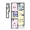 センシア六条　 2LDKの間取り