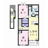 グロリアス丸野 2LDKの間取り