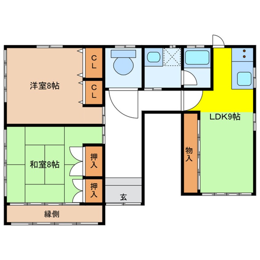 間取図 狐穴戸建て