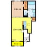 セシル 1LDKの間取り