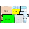 山本アパート 2Kの間取り