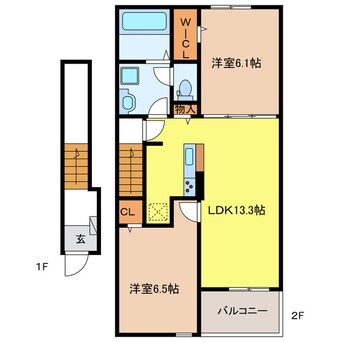 間取図 クレール・恵