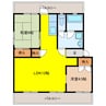 コーポ水崎 2LDKの間取り