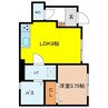 リーブルファイン中鶉 1LDKの間取り