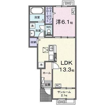 間取図 ヌーヴォー　エ　ベル　Ⅱ