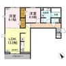 chrysanthemum岐南（クリサンサマム岐南） 2LDKの間取り