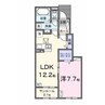 田代スクエア 1LDKの間取り