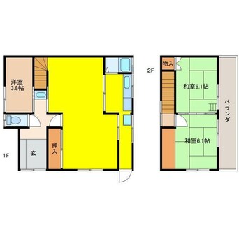 間取図 羽島市竹鼻町戸建