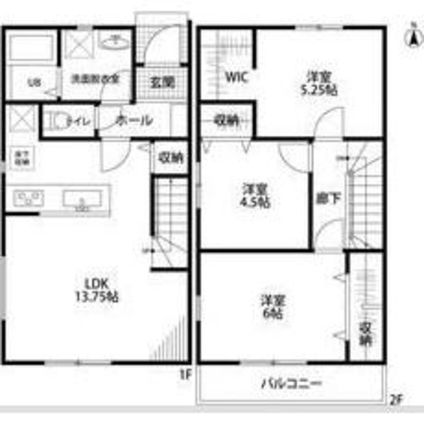 間取図 リーブルファイン正木町Ⅱ