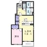ライジング　サン 1LDKの間取り