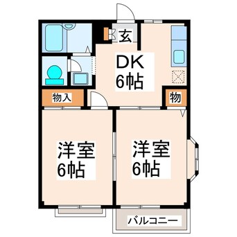 間取図 コーポあづまⅡ