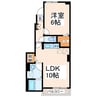 セレーノA 1LDKの間取り