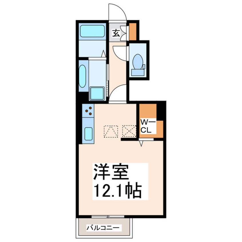 間取図 産交バス（熊本市）/下南部入口 徒歩6分 1階 築3年