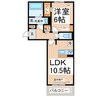 Ｄ’プレイスみずき台 1LDKの間取り