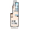 ヴィラスクエアD・E 1Rの間取り