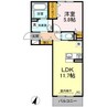 セキュレア須屋　J 1LDKの間取り