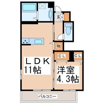 間取図 D-room須屋