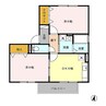 プリエール 2DKの間取り